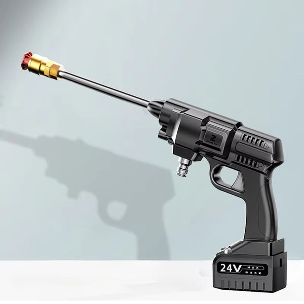 Household Lithium Battery Powered Cordless Electric Car Washer Adjustable Portable High Pressure Car Washer Gun